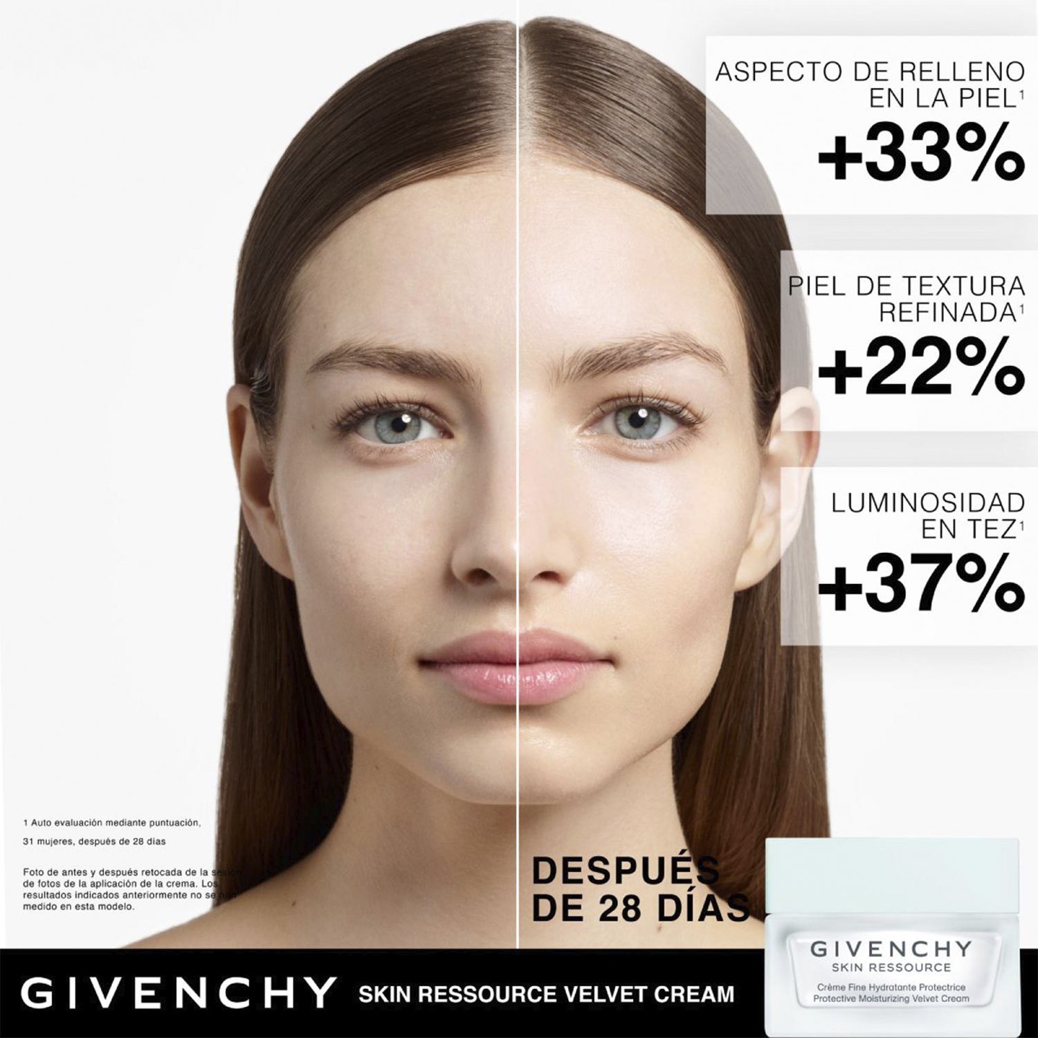 SKIN RESSOURCE MOISTURIZING VELVET CREAM (CREMA LIGERA HIDRATANTE)